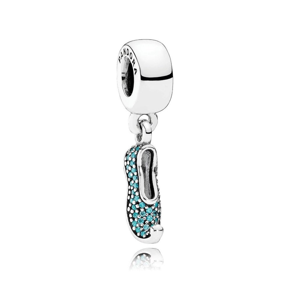 NWOT Pandora Disney Jamsine Slipper Charm Shoe Dangle ONLY 1 LEFT